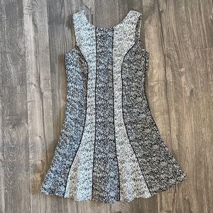 H&M Womens dress size 10 black and white speckled